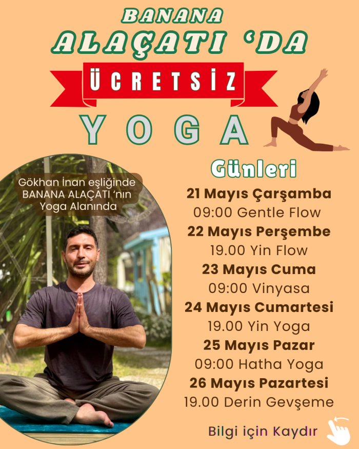 21 Mayıs Çarşamba 9:00 - Gentle Flow - Ücretsiz