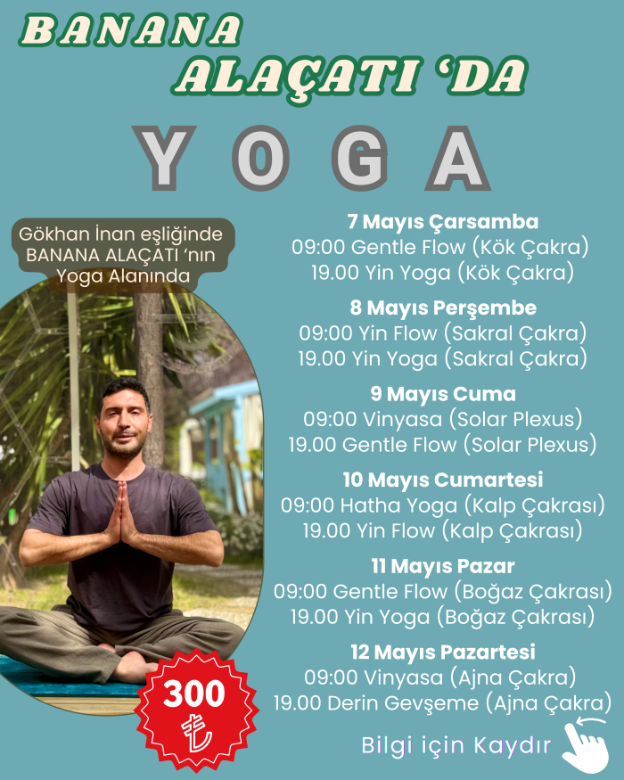 7 Mayıs Çarşamba 19:00 - Yin Yoga