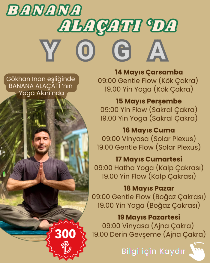 17 Mayıs Cumartesi - 09:00 - Hatha Yoga