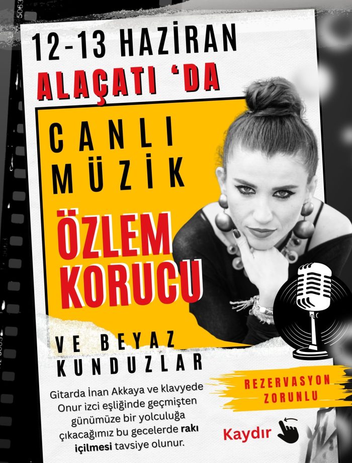 12 Haziran Perşembe - Özlem Korucu - Canlı Müzik