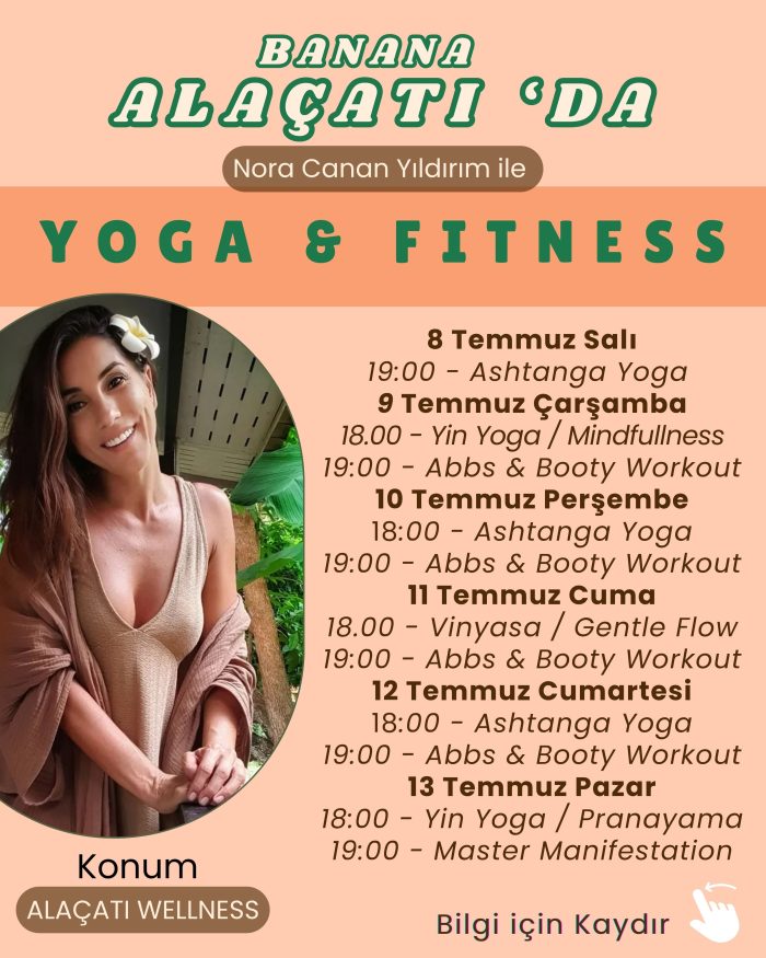 11 Temmuz Cuma - 19:00 - Abbs & Booty Workout - Nora Canan Yıldırım